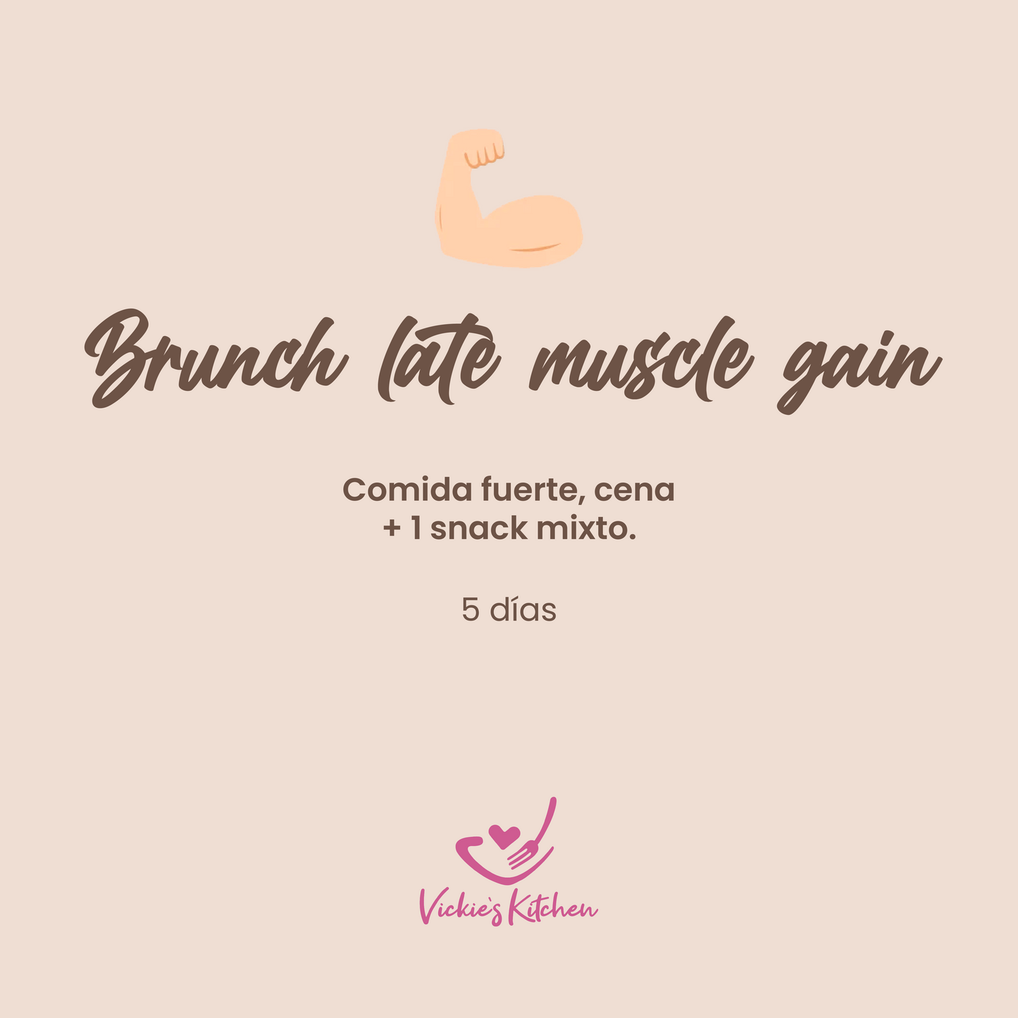 Muscle gain - Brunch late.